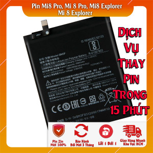 Pin Webphukien cho Xiaomi Mi8 Pro, Mi 8 Pro, Mi8 Explorer, Mi 8 Explorer  Việt Nam BM3F - 3000mAh